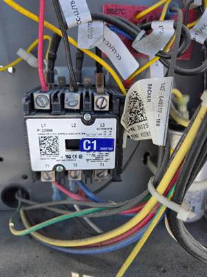 The compressor contactor that was stuck closed
